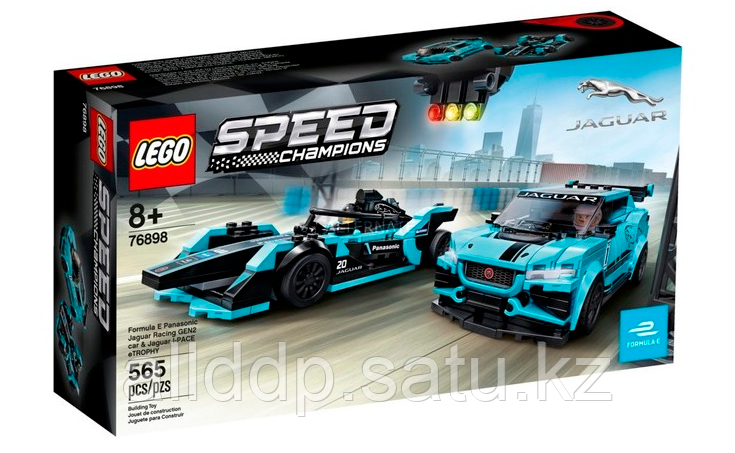 Lego Speed Champions 76898 Лего Formula E Panasonic Jaguar Racing GEN2 car & Jaguar I-PACE eTROPHY