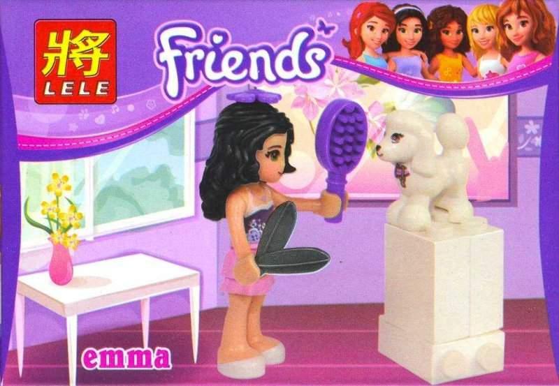 Конструктор LELE "Friends / Подружки" Арт.41000 "EMMA" -2 с собакой