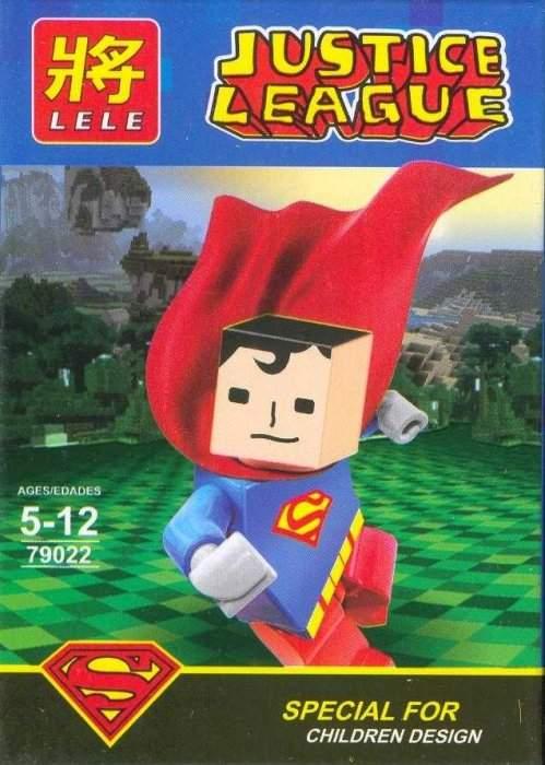 Конструктор LELE "SUPER HEROES / Супер-герои" 2 в 1 (две головы) Арт.79022-1