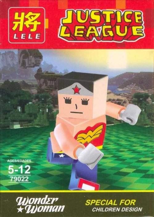 Конструктор LELE "SUPER HEROES / Супер-герои" 2 в 1 (две головы) Арт.79022-6 "Wonder Woman"