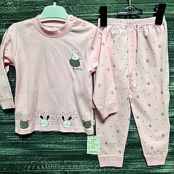 Детская пижама розовая (зайчик)