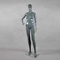 Mанекен женский (рост 167 см) серый глянец арт. ZG/S