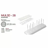 Форма кондитерская Silikomart MUL3D-28 набор, ячейки d 2,8 см, силикон, Италия