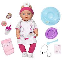 Zapf Creation Baby born 820-421 Бэби Борн Кукла Доктор Интерактивная, 43 см