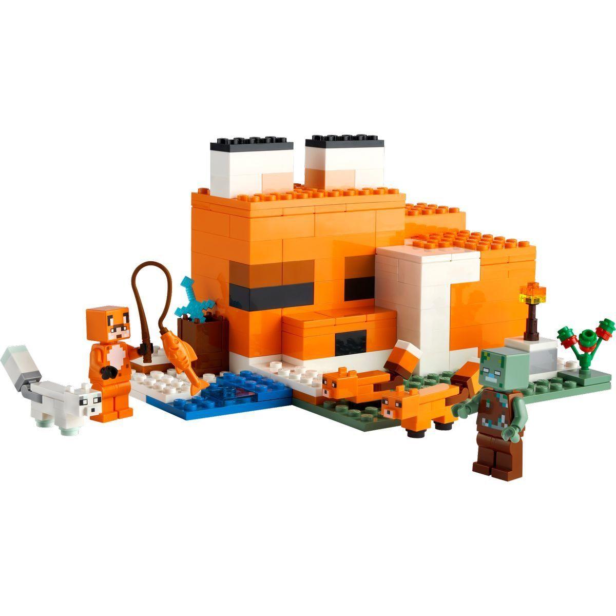 21178 Lego Minecraft Лисья хижина, Лего Майнкрафт - фото 3 - id-p97614133