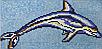 Стеклянная мозаичное панно Antarra F-17 для бассейна (Дельфин, 2,55 x 1,28 м.), фото 2