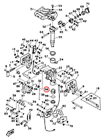 Втулка поворотного вала Yamaha Y 9,9 - 15 9038640M09