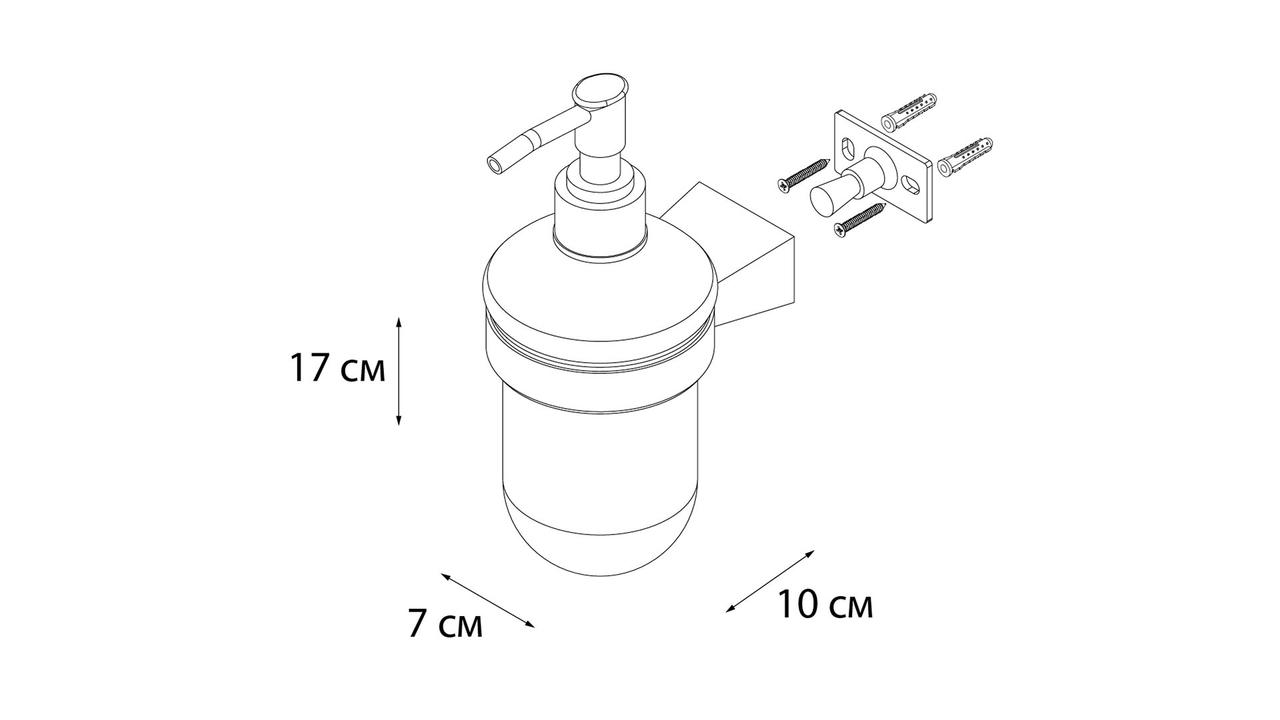 Дозатор жидкого мыла "TREND" FX-97812 (Fixsen, Чехия) - фото 3 - id-p97624166