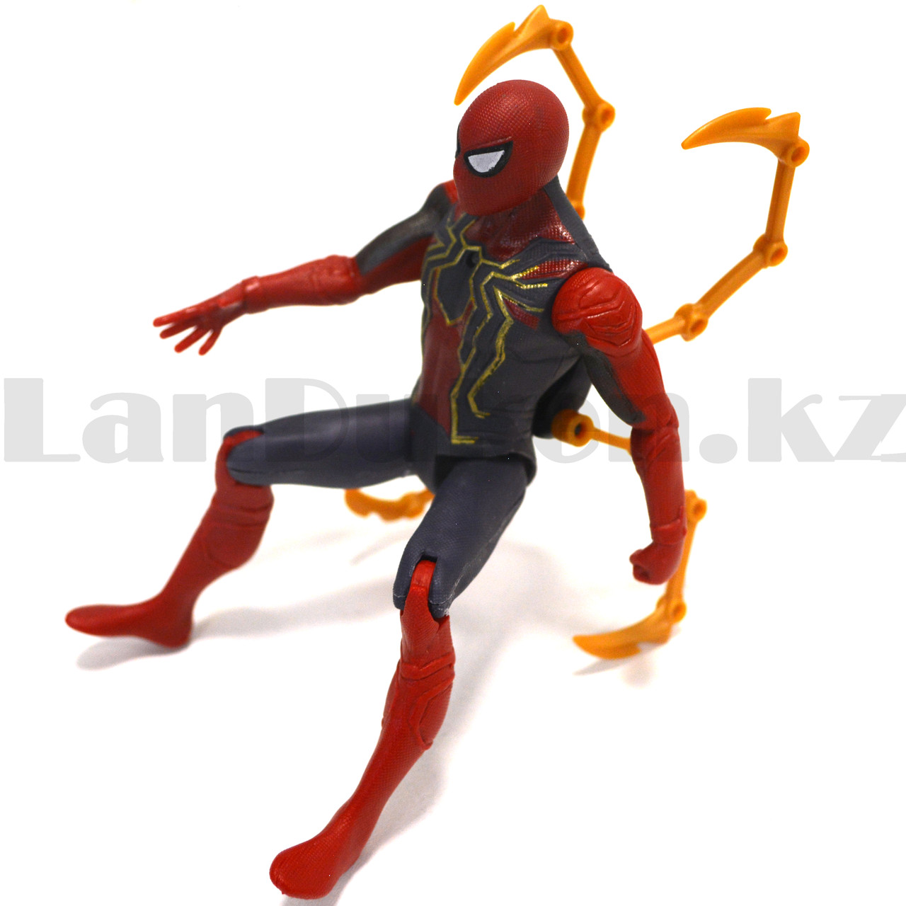 Детская фигурка Человека паука Spider man с подвижными ногами и руками с светоэффектом 14.5 см - фото 7 - id-p84245249