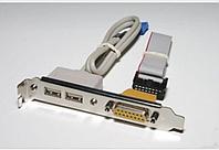 Расширитель портов USB, 2xUSB 2.0, Game port 15pin