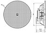 CENA506/W AUDAC встраиваемая широкополосная акустическая система, потолочный громкоговоритель, фото 2
