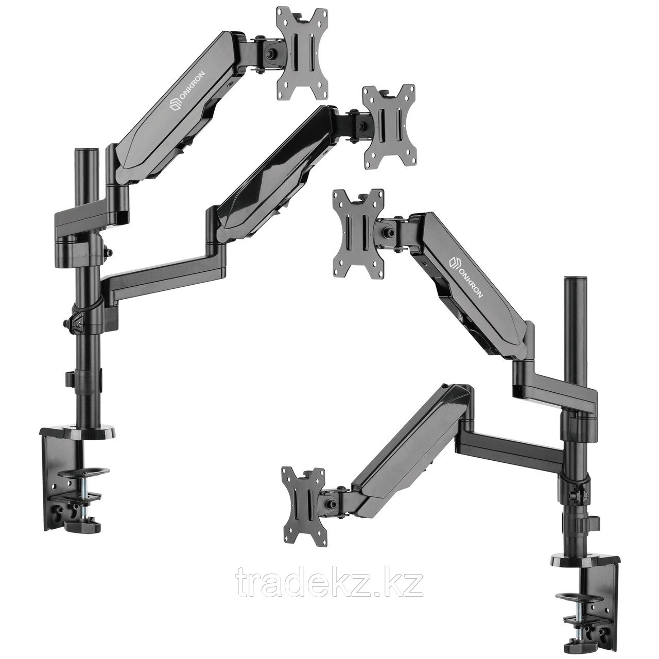 Кронштейн настольный для двух мониторов ONKRON G140B/черный/газлифт - фото 1 - id-p97634608