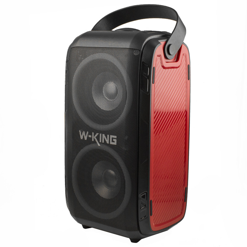 Портативная караоке-система Bluetooth W-King T9, Black/Red