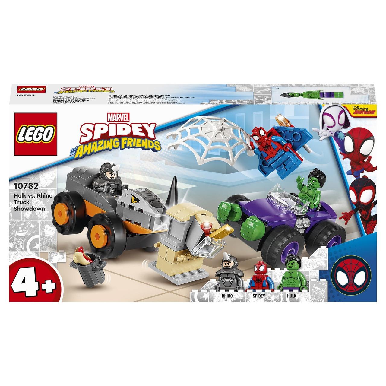 10782 Lego Marvel Spidey Схватка Халка и Носорога на грузовиках, Лего Супергерои Marvel
