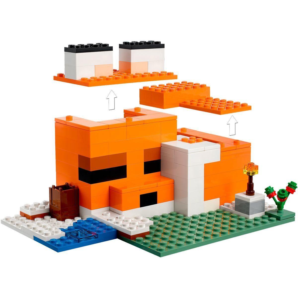 21178 Lego Minecraft Лисья хижина, Лего Майнкрафт - фото 5 - id-p97615189