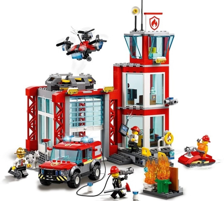 60215 Lego City Пожарные: Пожарное депо, Лего Город Сити - фото 5 - id-p59397923