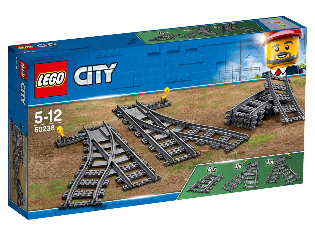 60238 Lego City Железнодорожные стрелки, Лего Город Сити