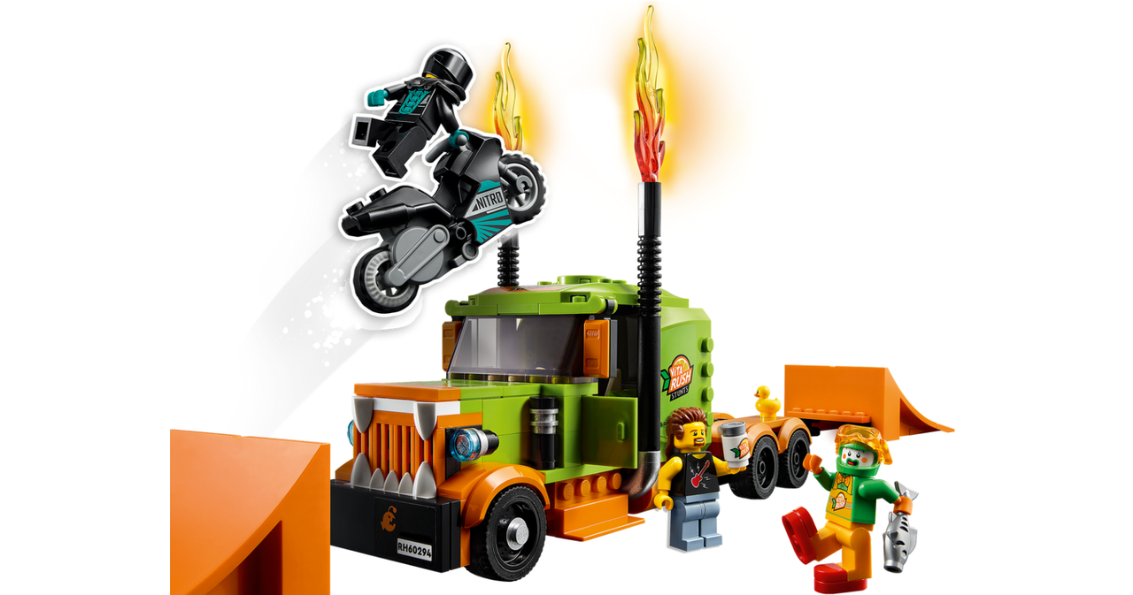 60294 Lego City Stuntz Грузовик для шоу каскадёров, Лего город Сити - фото 5 - id-p94534759