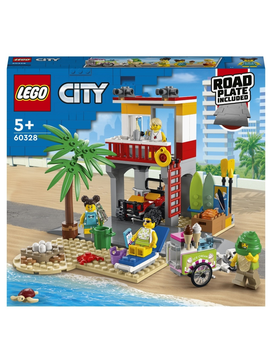60328 Lego City Пост спасателей на пляже, Лего Город Сити - фото 1 - id-p97199308