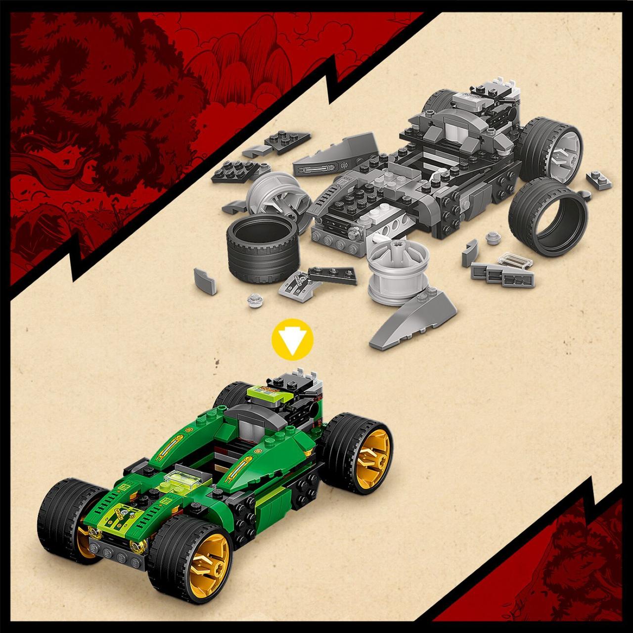 71763 Lego Ninjago Гоночный автомобиль ЭВО Ллойда, Лего Ниндзяго - фото 6 - id-p97615205