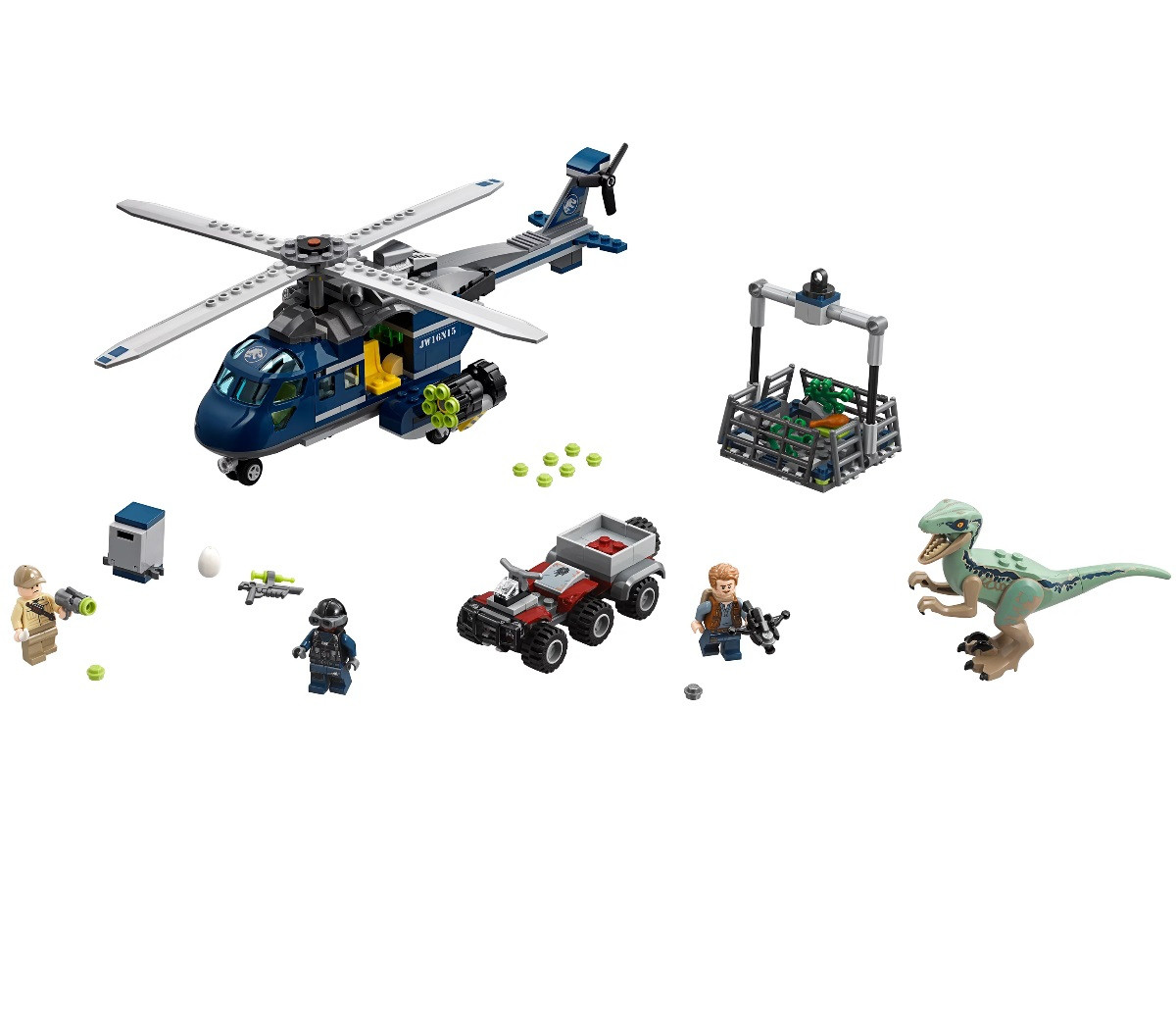 75928 Lego Jurassic World Погоня за Блю на вертолёте, Лего Мир Юрского периода - фото 3 - id-p59397487
