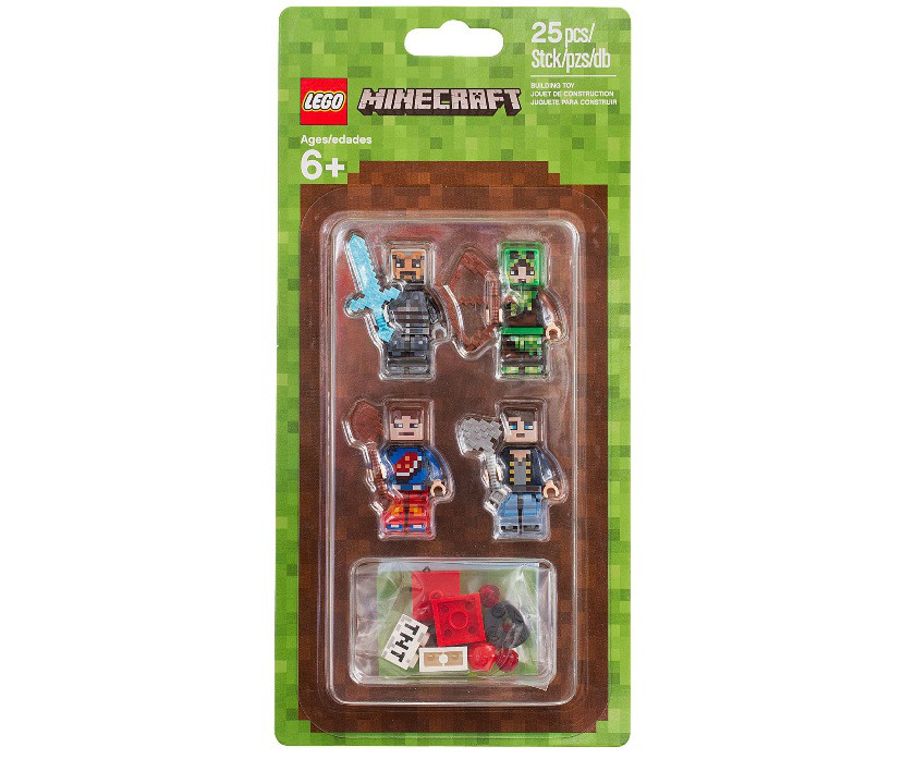 853609 Lego Minecraft Набор из 4 минифигурок Minecraft-1, Лего Майнкрафт