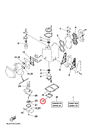 Прокладка выхлопной трубы Yamaha Y 20-25 (6L2) 6L241133A300