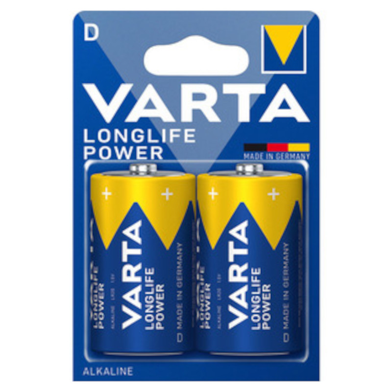 Батарейки щелочные VARTA High Energy Longlife Power D/LR20, 2шт