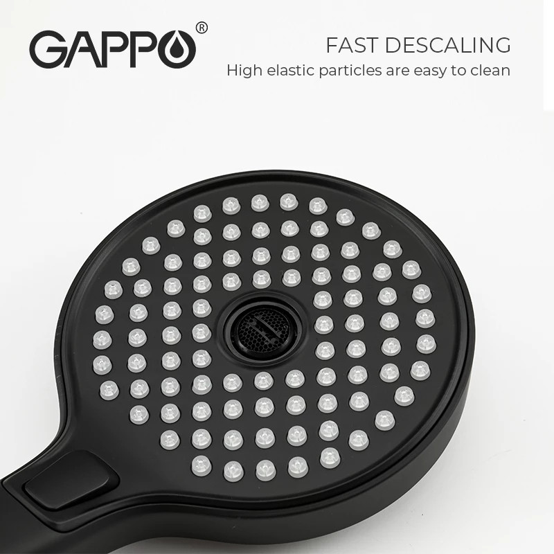 Душевая система Gappo черный/хром G2403-6 - фото 5 - id-p72595323