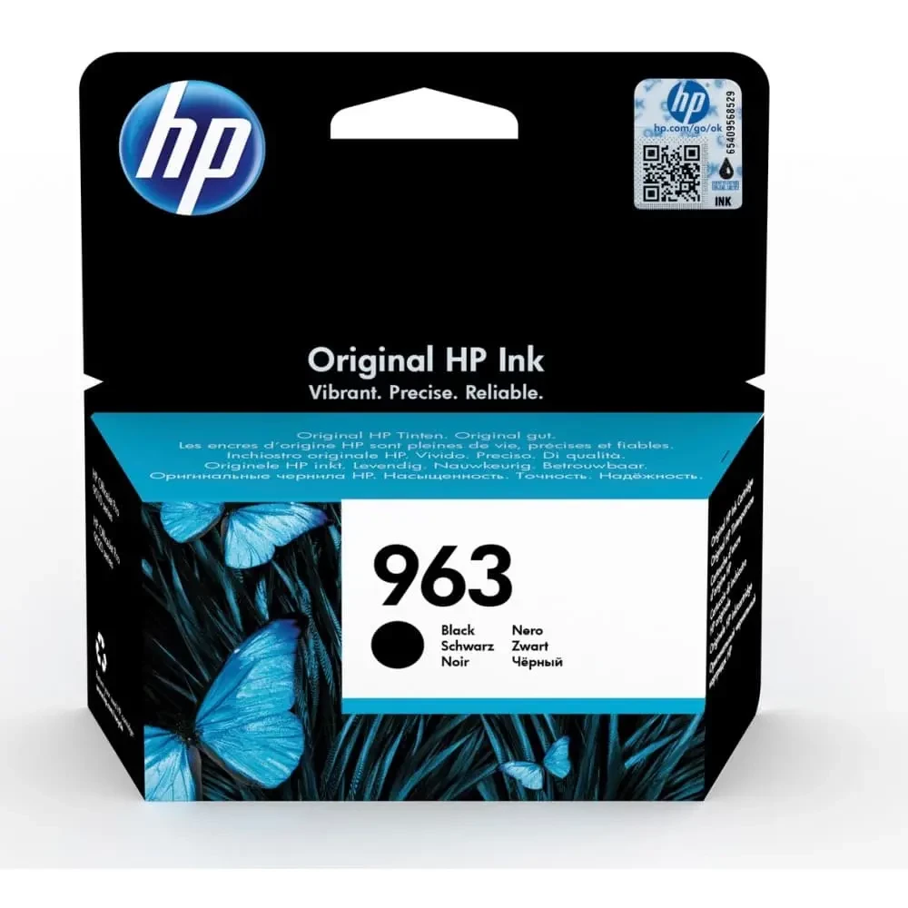HP 3JA26AE Картридж струйный черный HP 963, для OfficeJet 9013/9023/9010/9020, ресурс до 1000 стр - фото 1 - id-p97640888