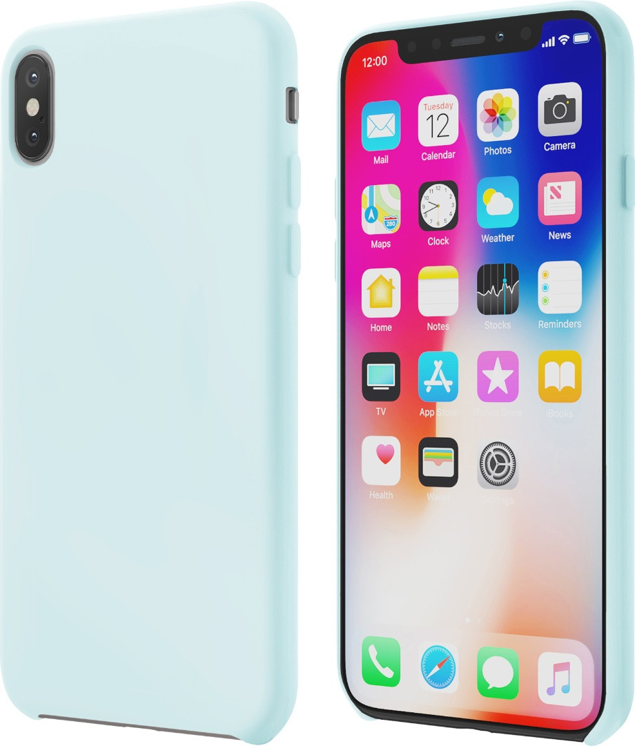 Чехол Vipe VPIPXGUMTRQ (для Apple iPhone X, Gum, бирюзовый)