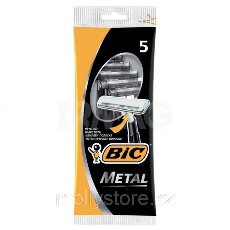 Станок для бритья одноразовый Bic Metal для жесткой щетины (5 шт.)