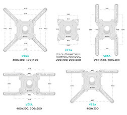 Кронштейн поворотный для телевизора Onkron M4, фото 2