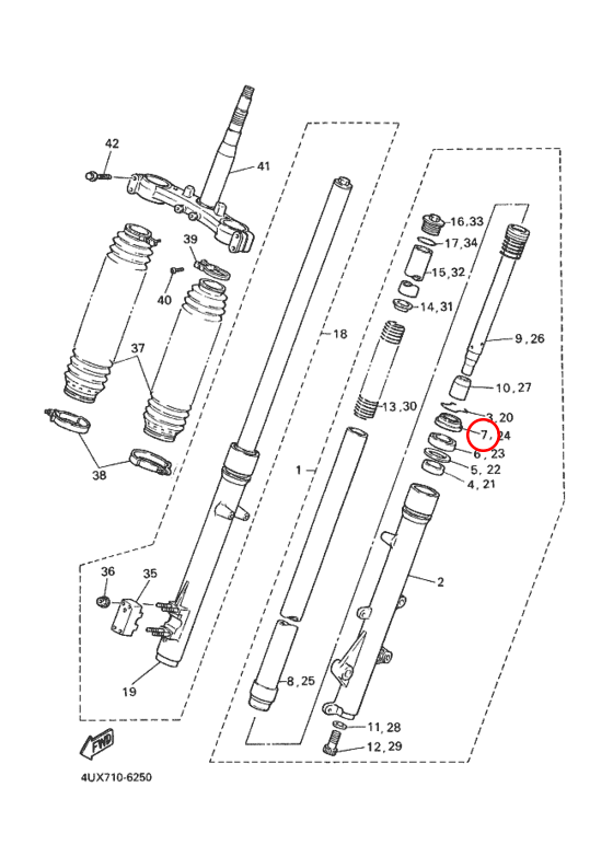 Уплотнительное кольцо Yamaha TENERE 23X23144L0 - фото 1 - id-p94117719