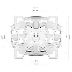 Кронштейн для телевизора консольный поворотный Onkron M15B, фото 5