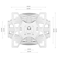 Кронштейн для телевизора консольный поворотный Onkron M15B, фото 3