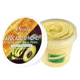 Крем-скраб для тела Disaar Face & Body Scrub Cream 300 ml Авокадо и мед