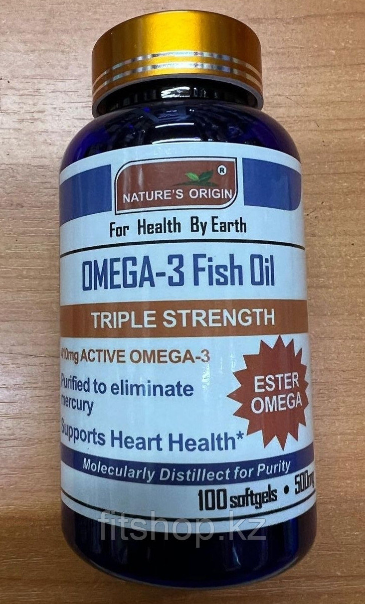Капсулы Омега-3 рыбий жир - Omega-3 Fish Oil 100 капсул (500 mg) - фото 1 - id-p95150915