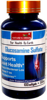 Жидкие капсулы Glucosamine Sulfate (Глюкозамина сульфат) - регенерация хрящевой ткани, против 100 кап.(500 mg)