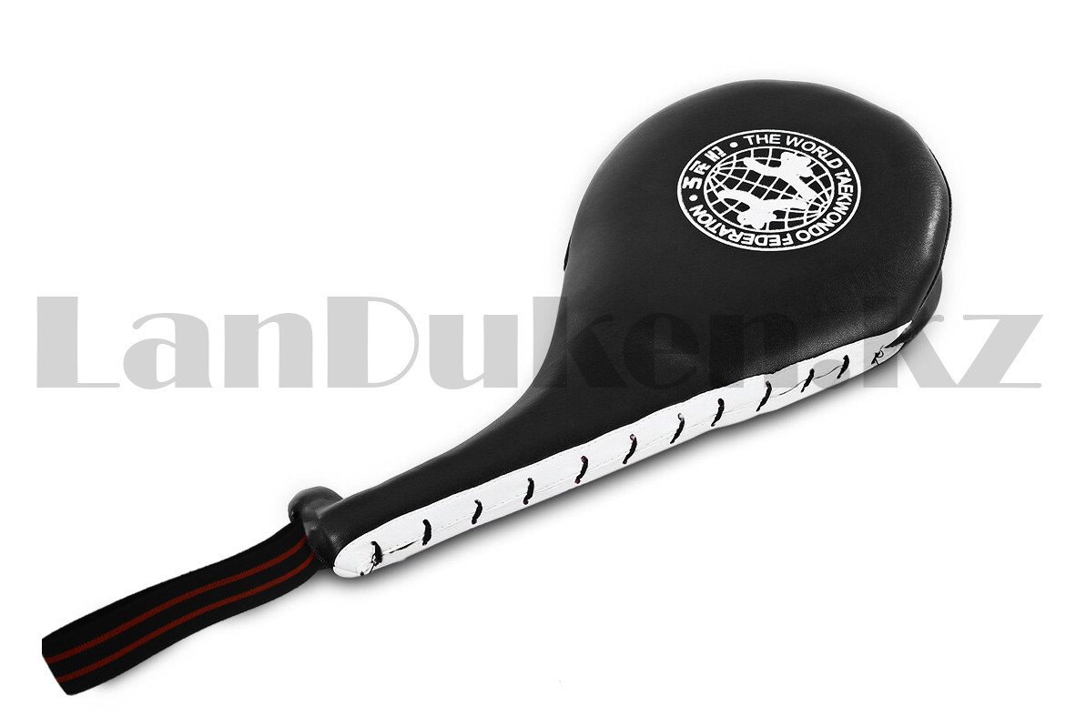 Лапа-ракетка для тхэквондо двухсторонний барабанный черная - фото 2 - id-p97643778