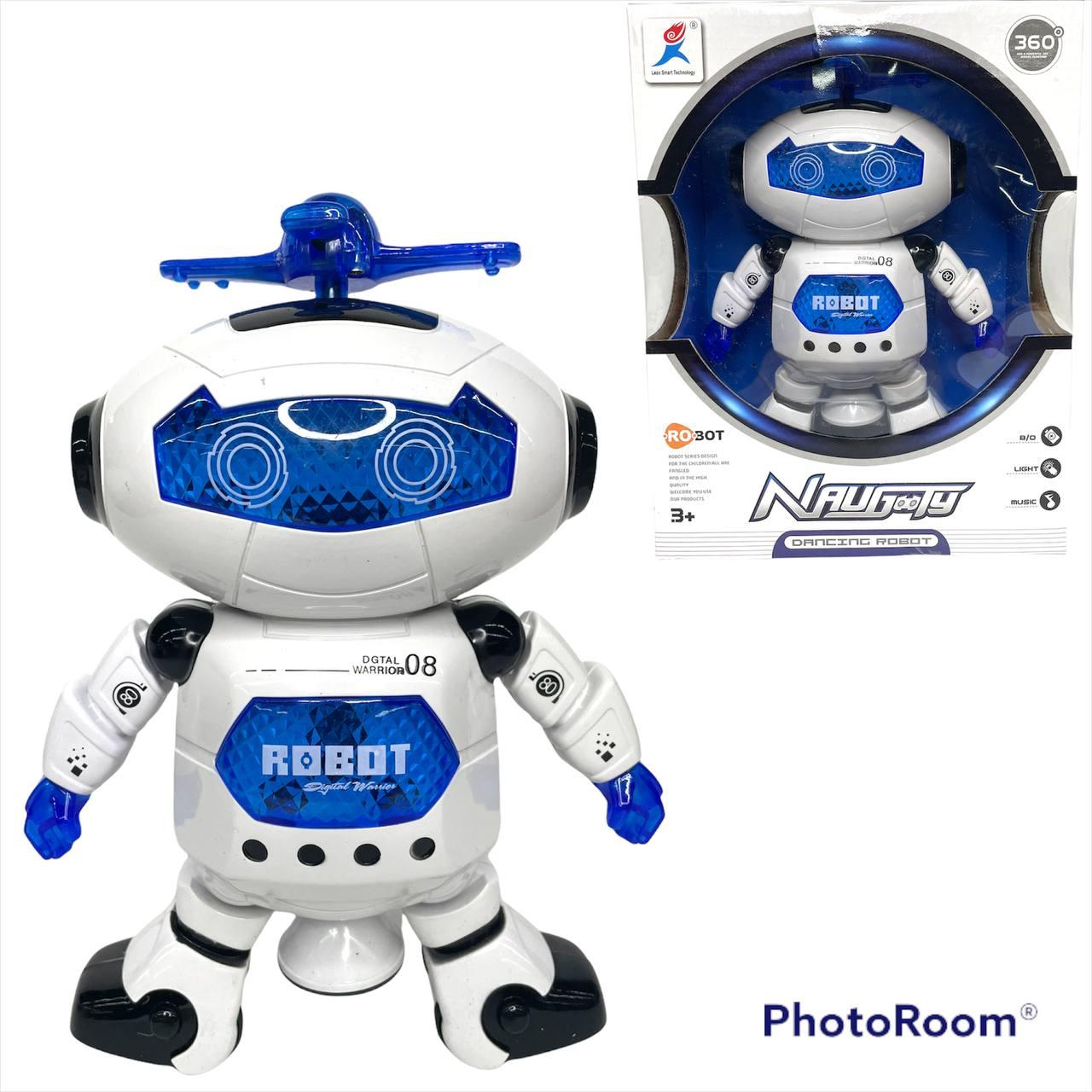 Немного помятая!!!  99444-2 Робот Naughty Dancing Robot  на батарейках свет/звук  25*19
