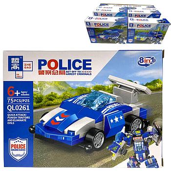 QL0261 Полицейский конструктор 8 видов цена за 1шт 19*14см