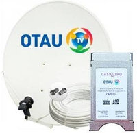 Комплект спутникового оборудования OTAU TV CI+ DVB-S2, 80 см