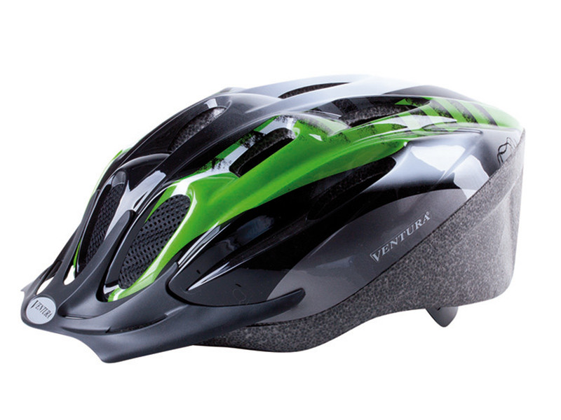 Шлем Ventura Mamba helmet for youth, size: M, 54-58 cm, green/black/white