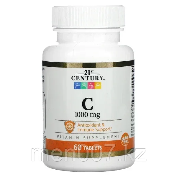 БАД Витамин C, 1000 мг (60 таблеток) 21st Century