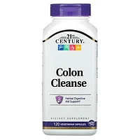 БАД Colon Cleanse, Очищение кишечника (120 капсул) 21st Century