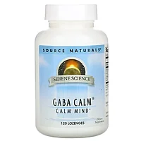 БАД GABA, ГАМК, успокаивает (120 таблеток) Source Naturals