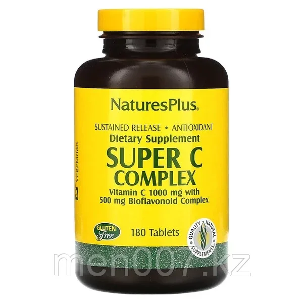 БАД  Витамин С, комплекс, 500 мг (180 капсул) Nature's Plus