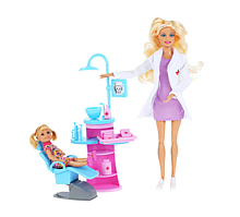 Набор из 2-х кукол - Доктор и ребенок с аксессуарами/ Кукла доктор