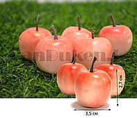 Искусственное яблоко ранетка декоративная муляж маленькая 5шт розовая